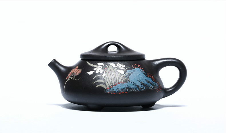 石瓢手工紫砂壺，精致典雅紫砂壺